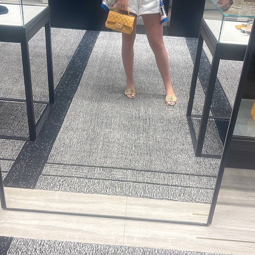 SS 2023 Chanel mini flap with top handle yellow - Picture 2 of 3